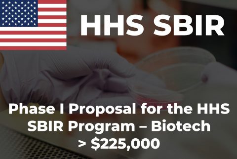 HHS SBIR STTR Phase I Proposal Biotechnology