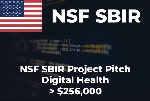 NSF SBIR STTR Project Pitch Digital Health