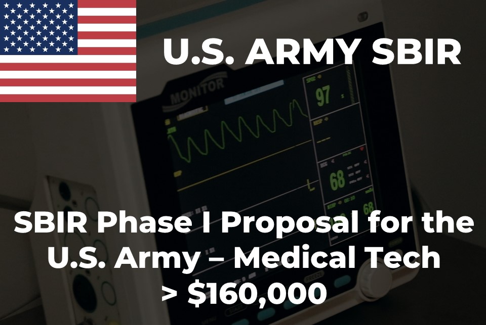 U.S. Army SBIR Program Phase I Proposal Military Medical Devices